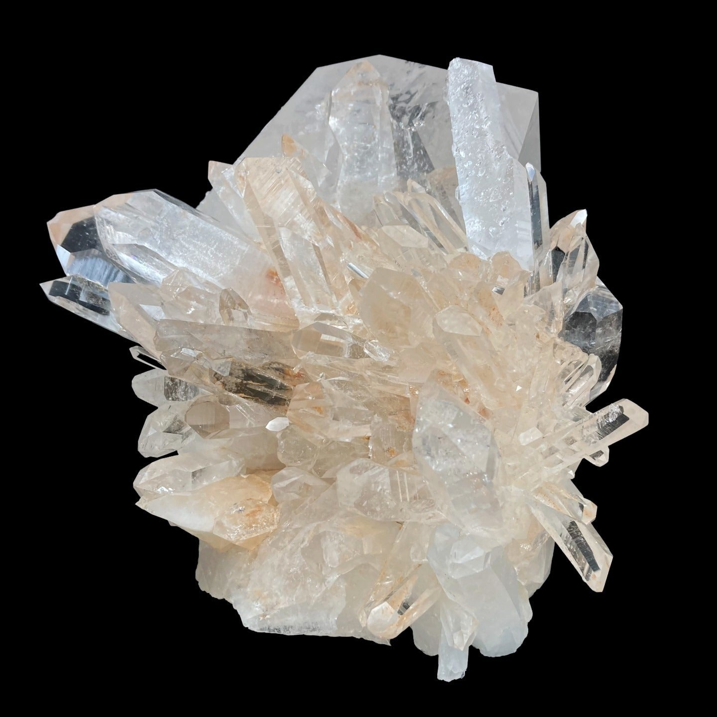 Big Clear Quartz Cluster Of Crystals