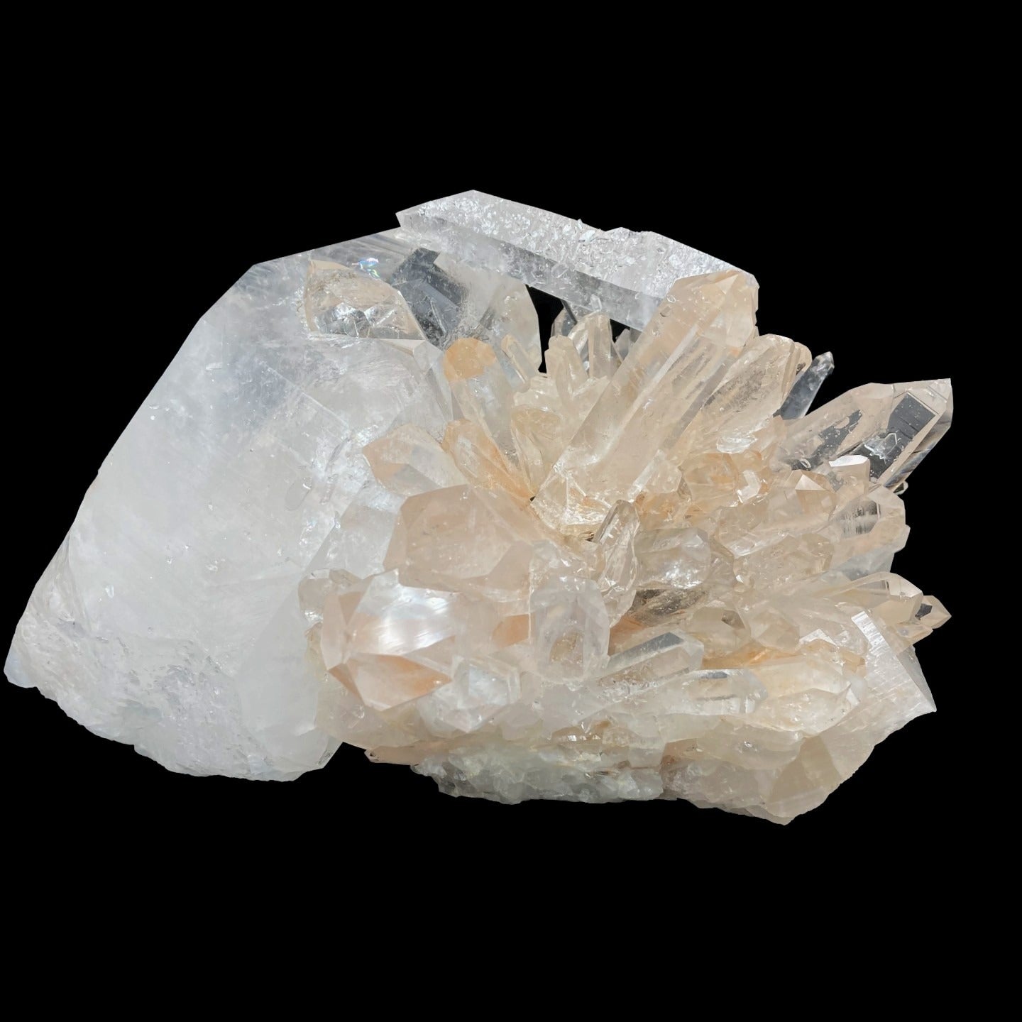 Big Clear Quartz Cluster Of Crystals