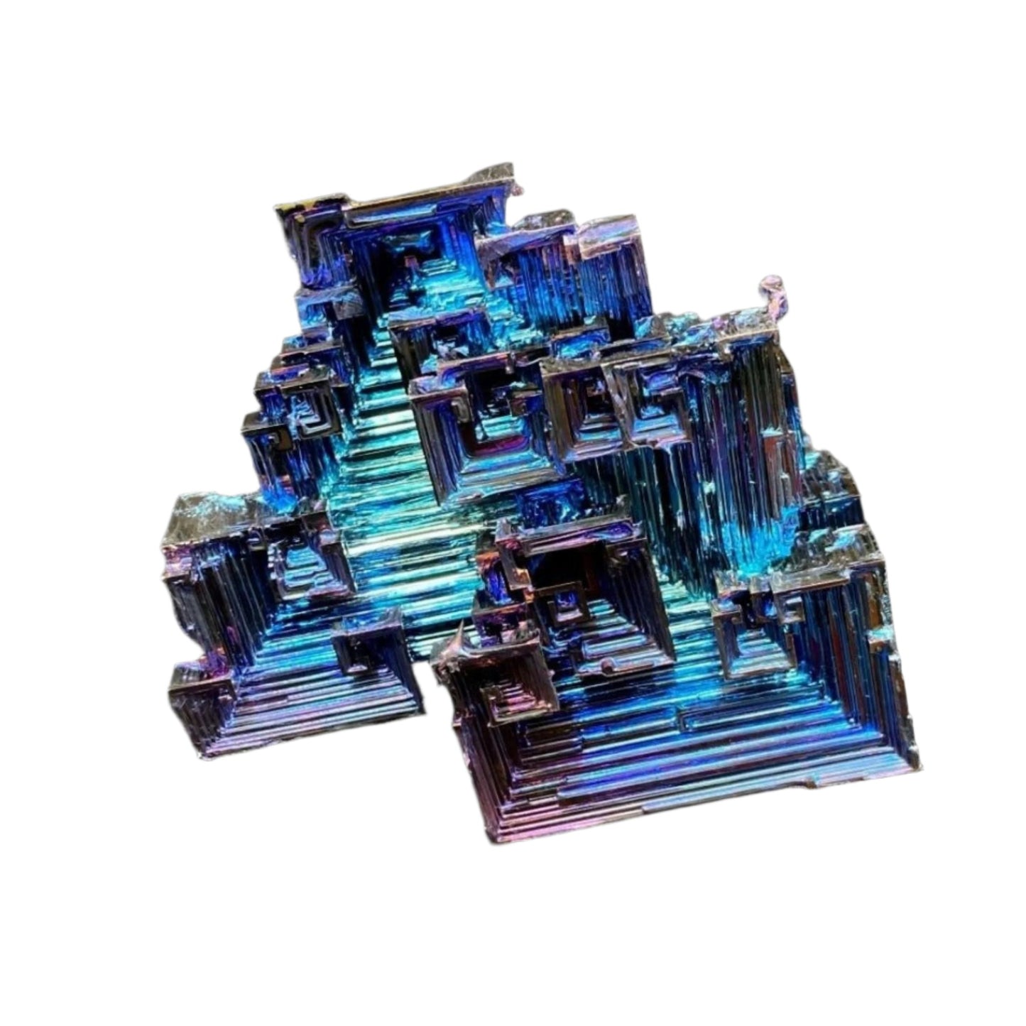 Bismuth Midnight Blue And Purple Crystal Mineral Specimen