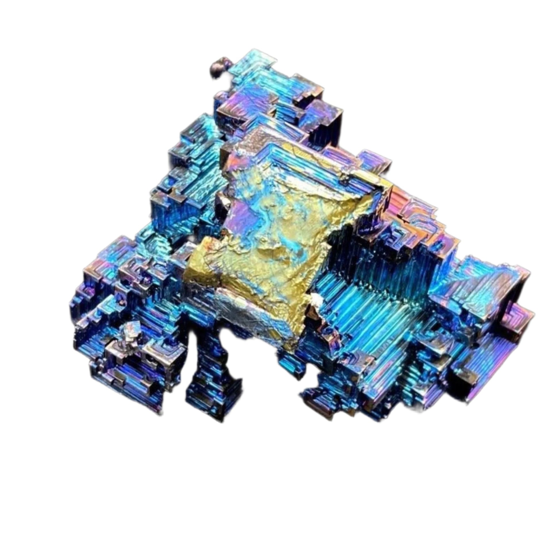 Bismuth Midnight Blue And Purple Crystal Mineral Specimen