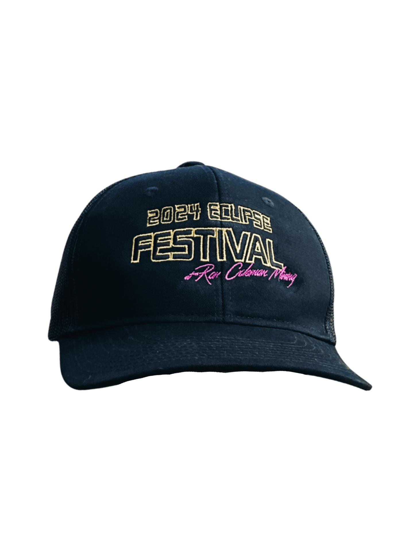 Black 2024 Eclipse Festival Ron Coleman Mining Baseball Cap Hat