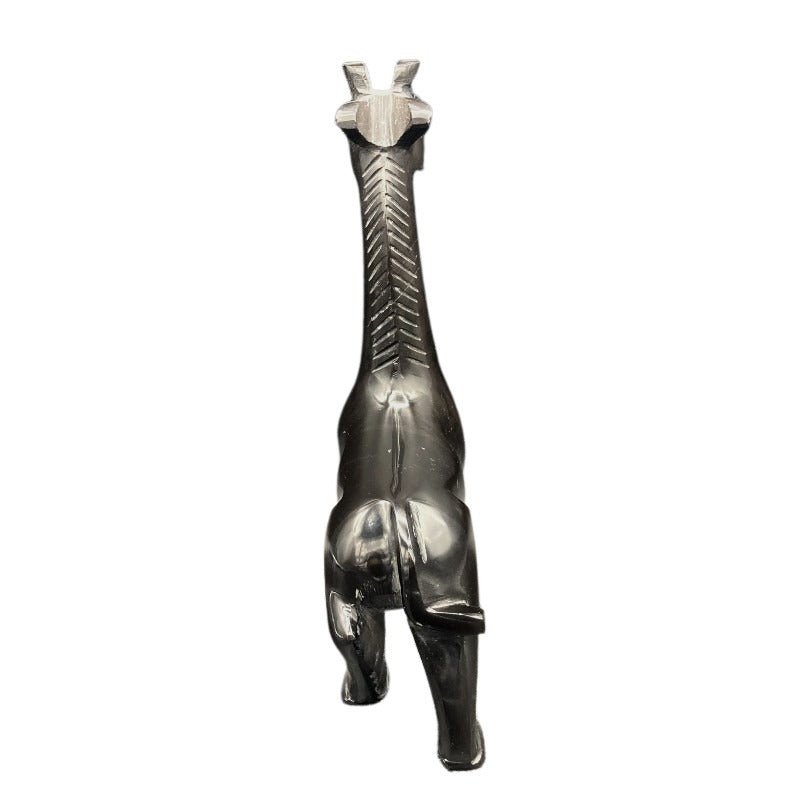 Black Calcite Giraffe Figurine