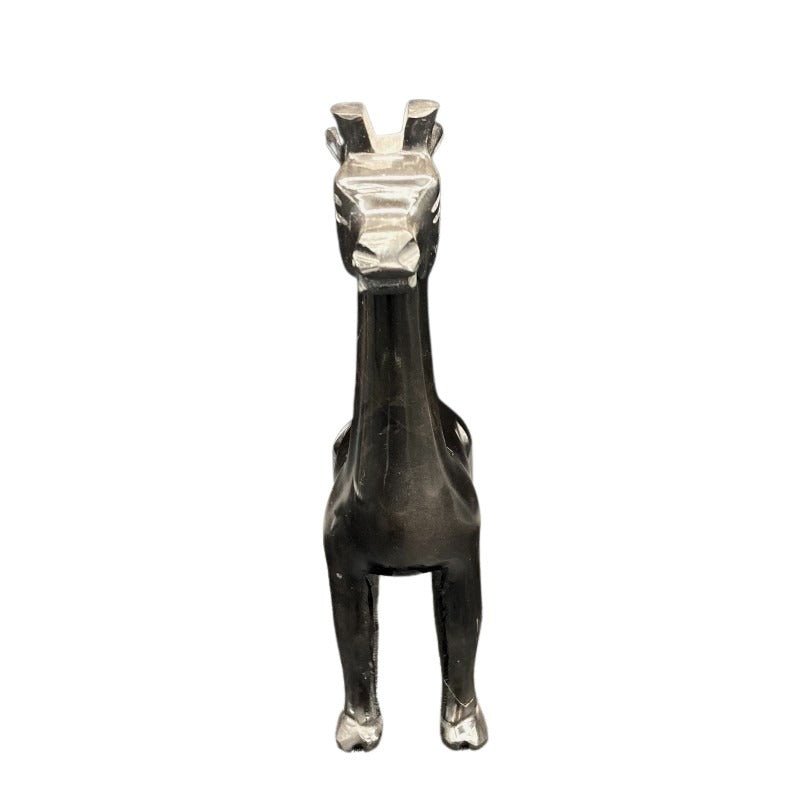 Black Calcite Giraffe Figurine