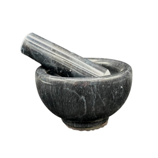 Black Onyx Mortar And Pestle Kitchen Decor