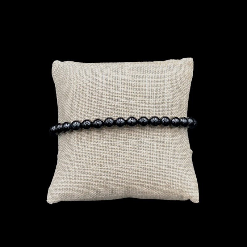 Black Onyx Stretch Bracelet Stacking Bead Bracelet