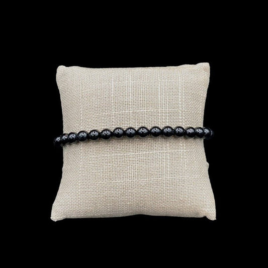 Black Onyx Stretch Bracelet Stacking Bead Bracelet