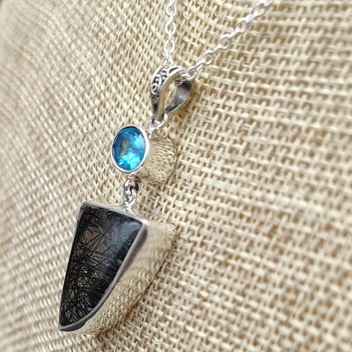 This is a close up of the side view of the pendants