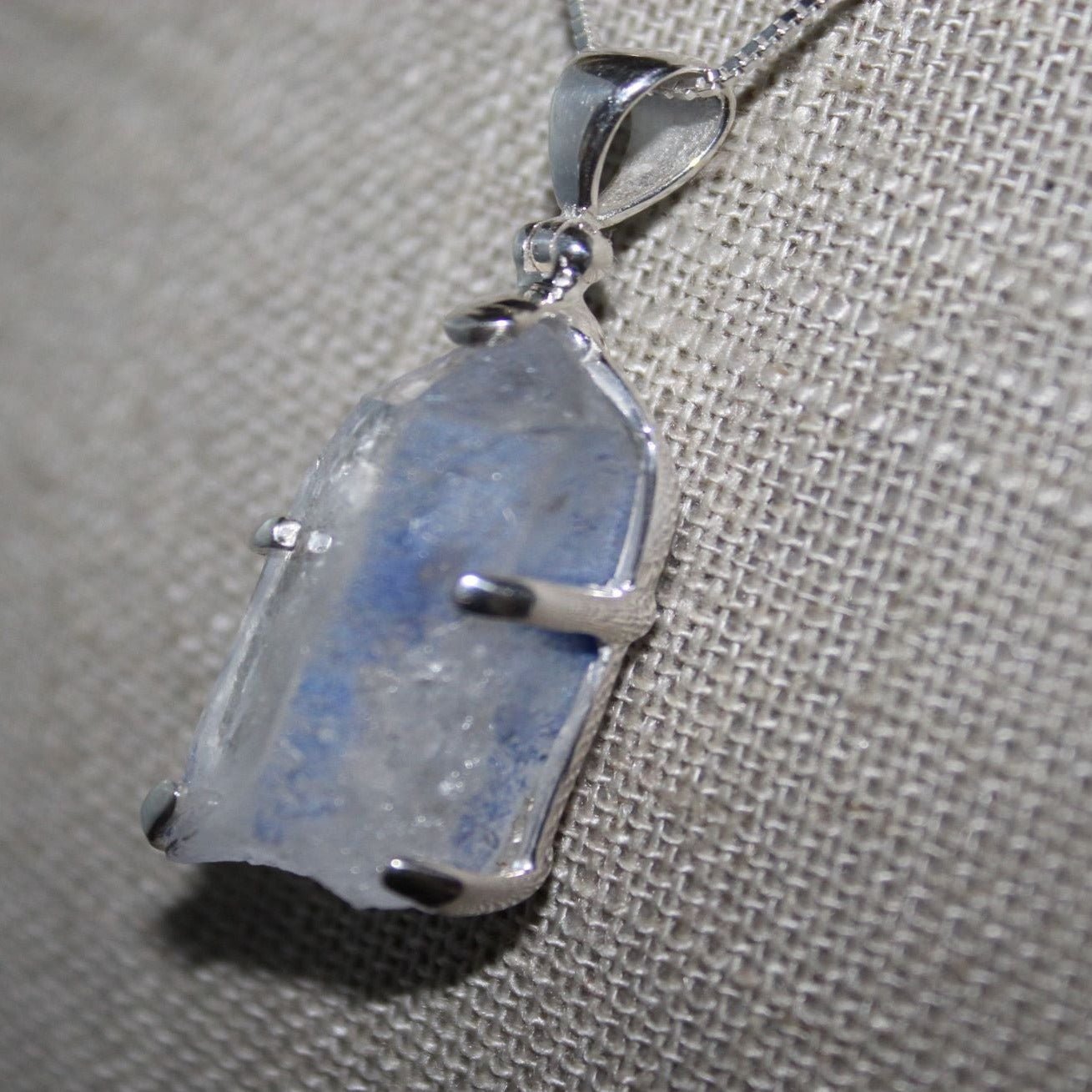 Blue Dumotierite Quartz Necklace