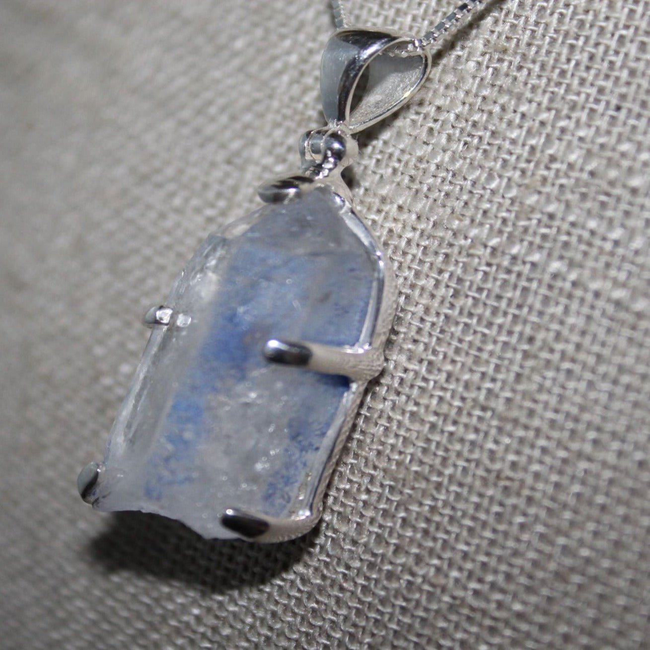 Blue Dumotierite Quartz Necklace