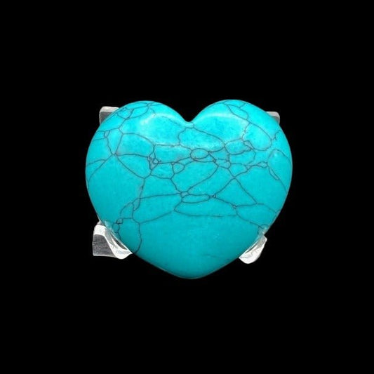 Blue Howlite Heart