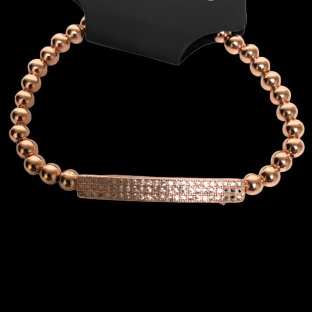 Bracelet Fashion Ladies Stacking Rose Gold Tone Bar