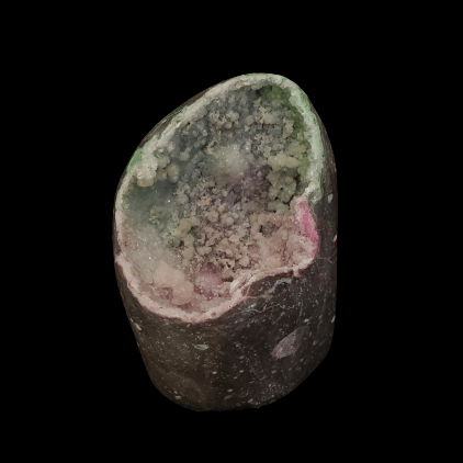 Brilliant Pink Green Drusy Quartz