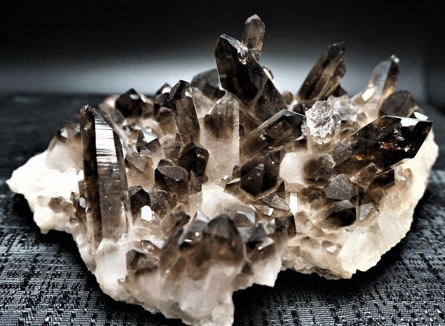 Bulk Enhanced Smoky Quartz Crystals