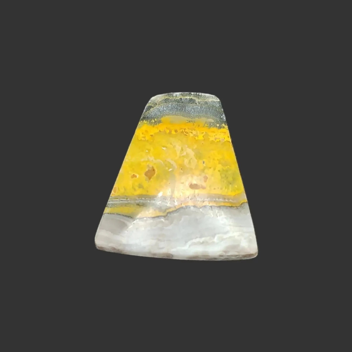 This is shape number 2 Bumblebee Jasper Cabochon
