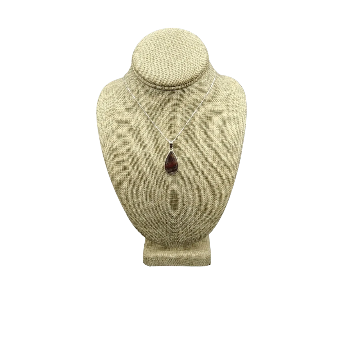 This is the front side of this Cacoxenite Amethyst necklace