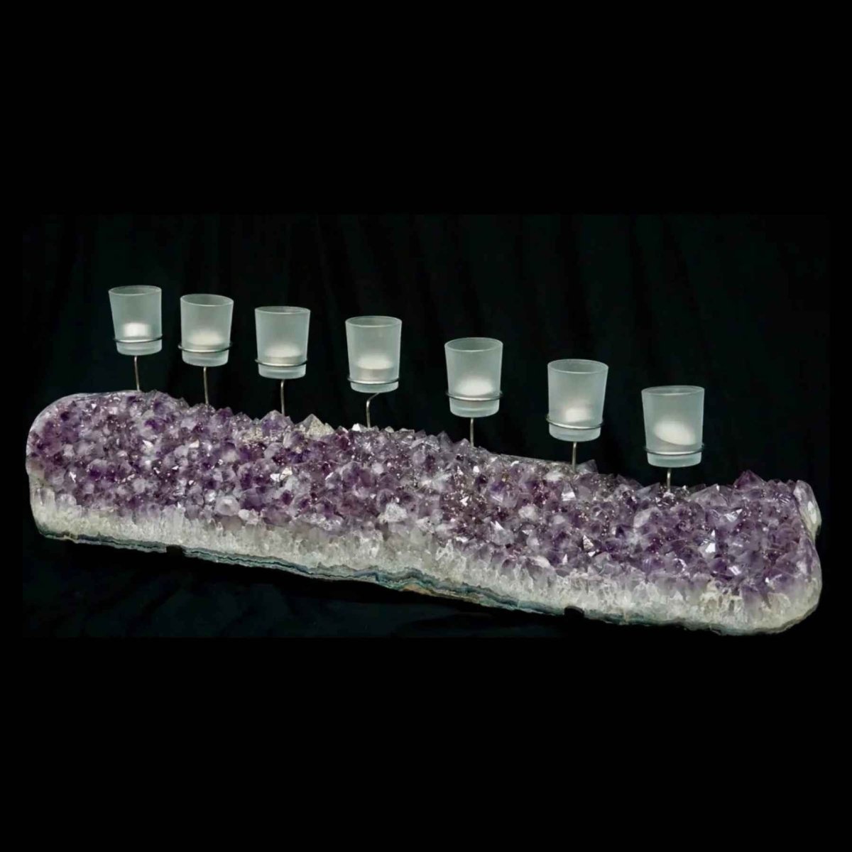 Amethyst Candelabra  with 7 candles