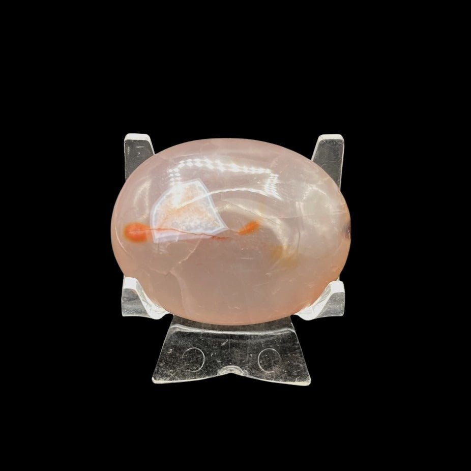 Carnelian Palm Stone Oval Shaped