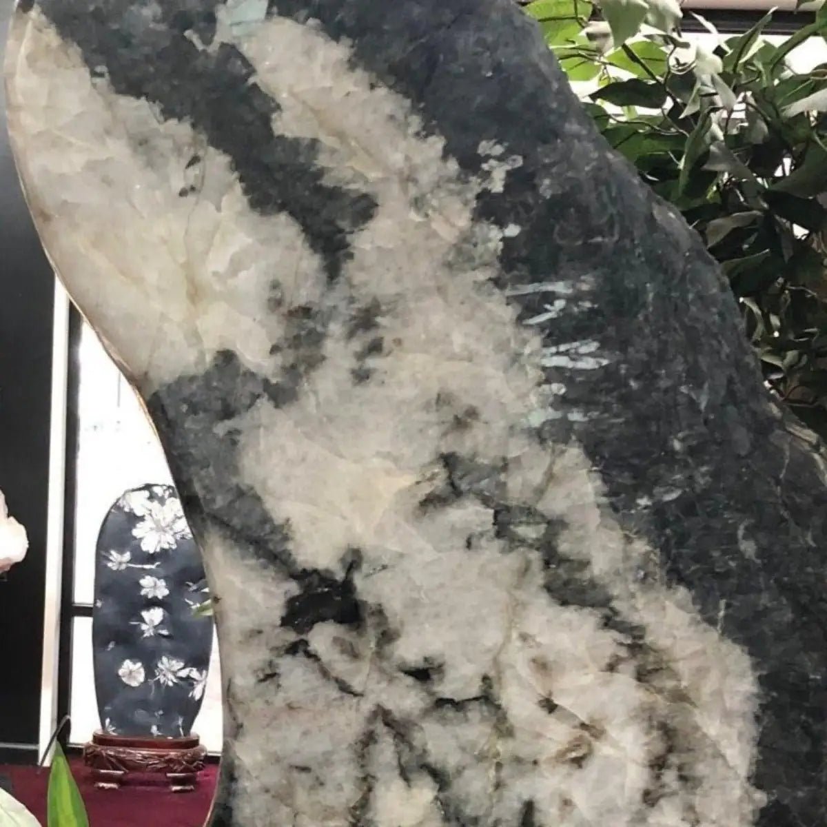 Close Up Carved Mineral Wings Emerald Home Decor