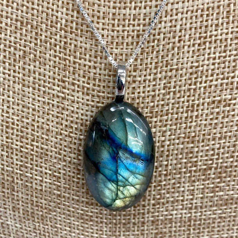 Carved Labradorite Pendant