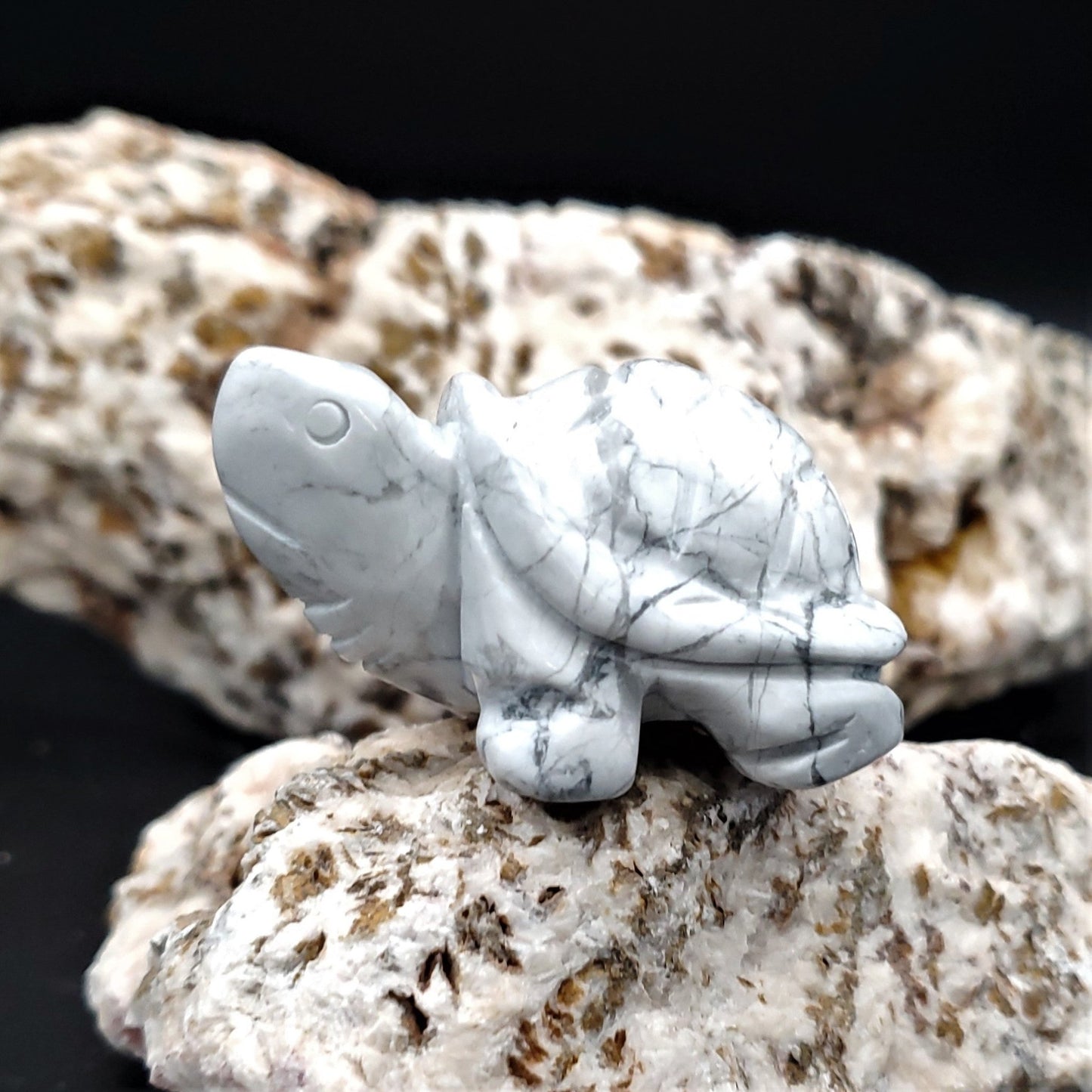 Carved Stone Animal Figurine 2 - inch Mineral Turtle Aventurine Howlite Labradorite Obsidian Opalite Quartz