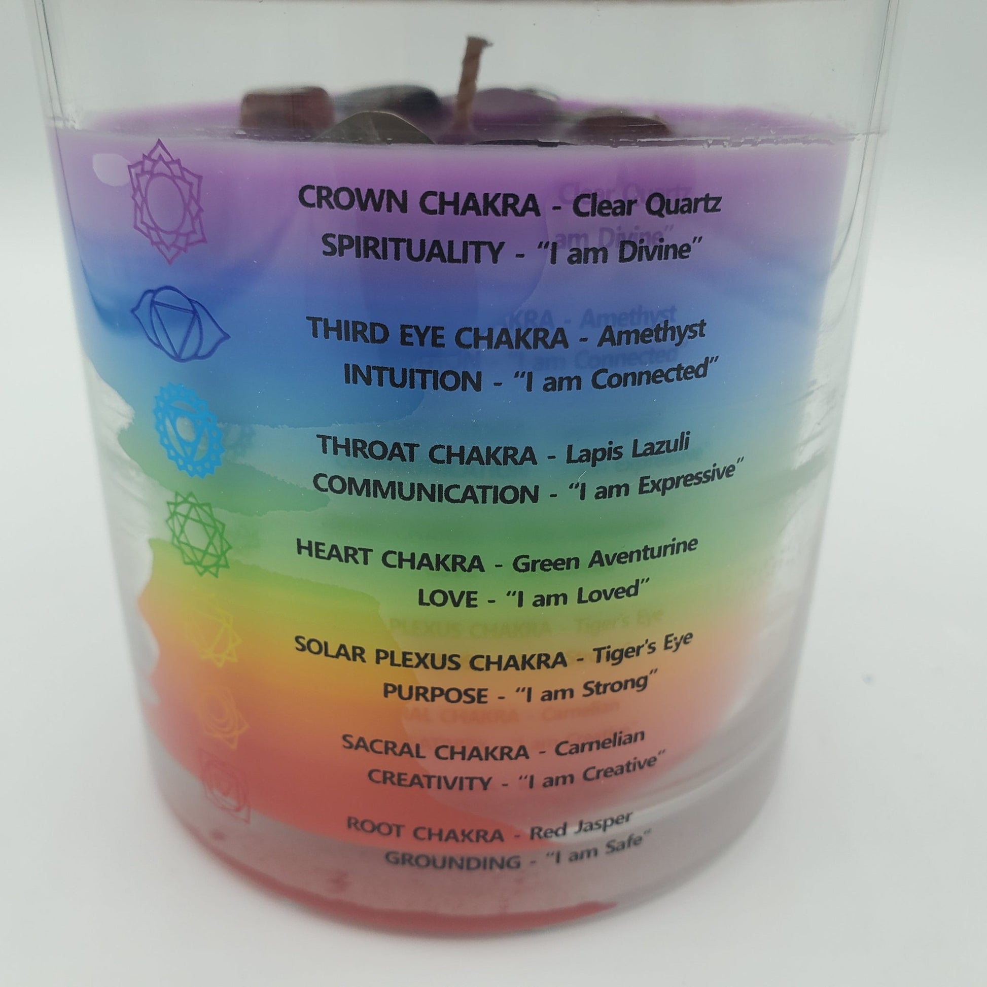 Chakra Crystal Candle Soy Candle Earth Elements Wellness