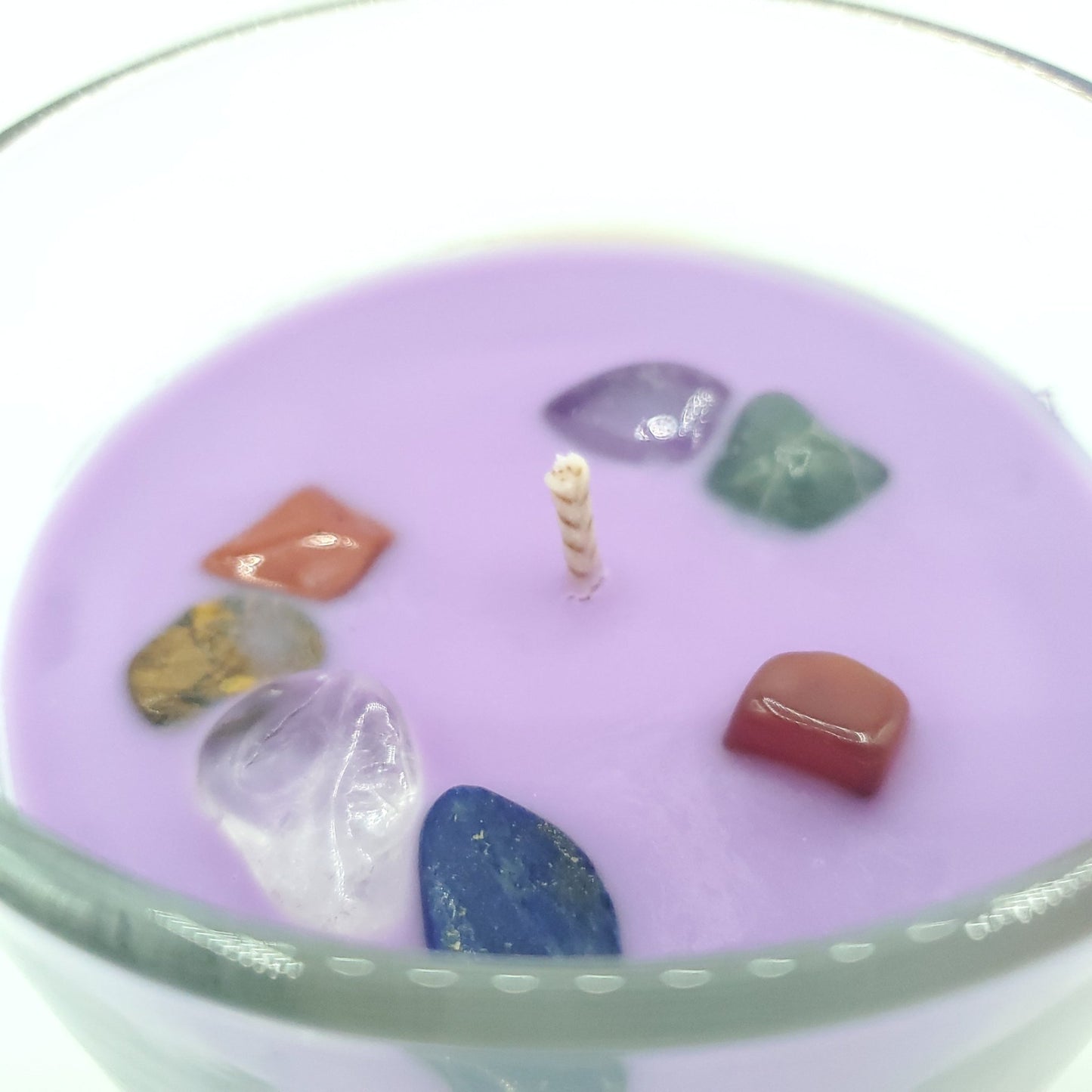 Chakra Crystal Candle Soy Candle Earth Elements Wellness