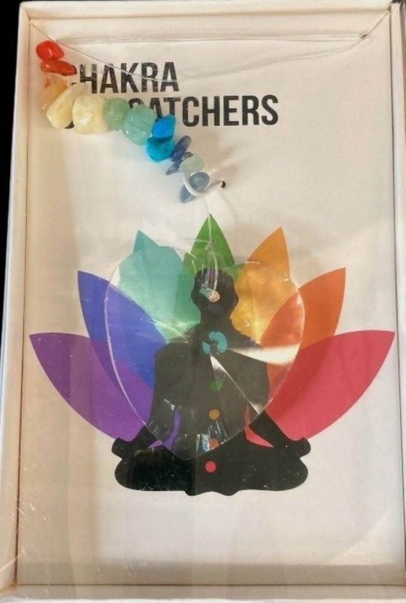 Chakra Suncatcher with multiple gemstone chips