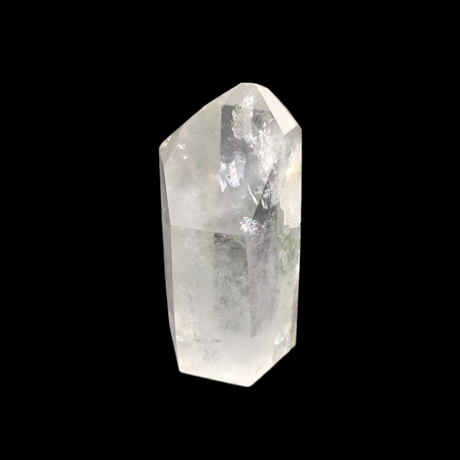 This is the right side of this polished Brazilian crystal point