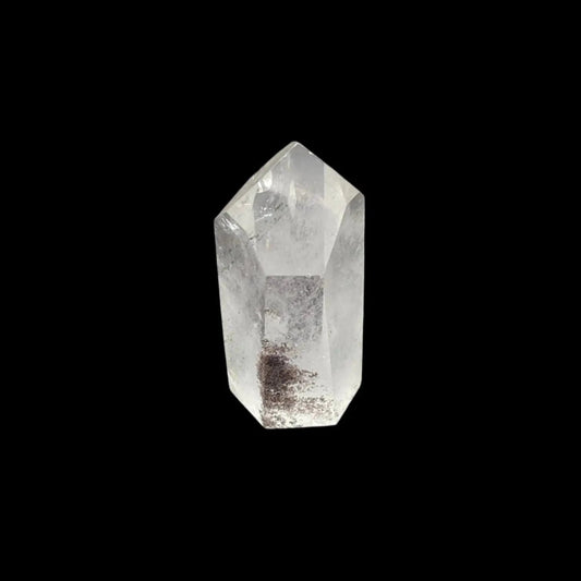 This is the front side of this Brazilian point. You can see the Chlorite on this side.