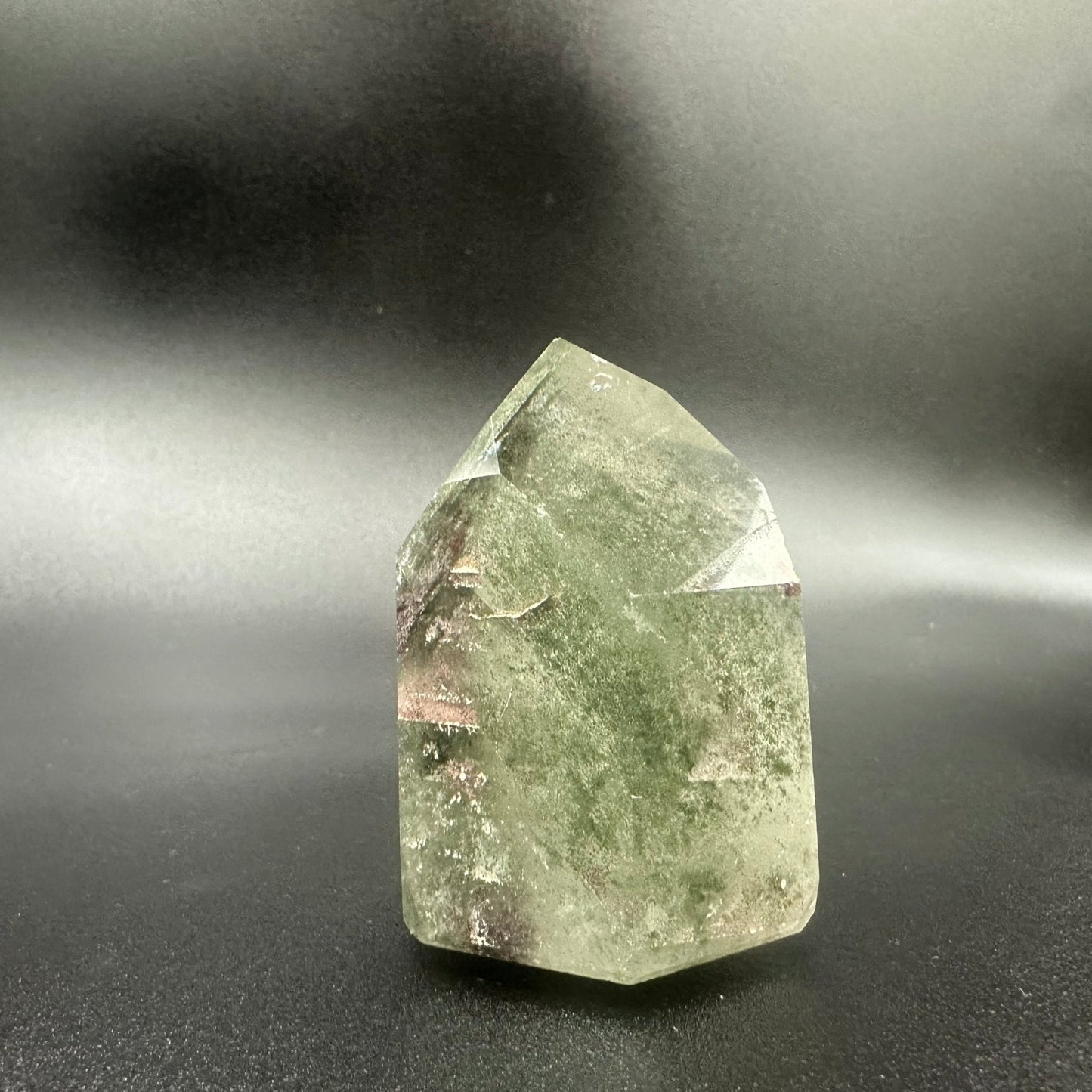 Chlorite Included Quartz Point Brazil