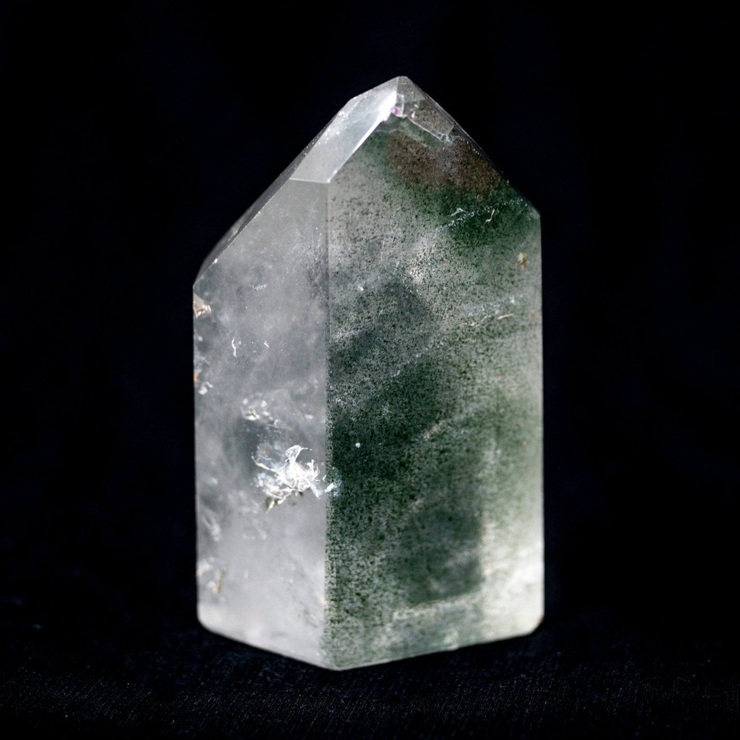 Chlorite Inclusion Quartz Crystal Reiki Stone