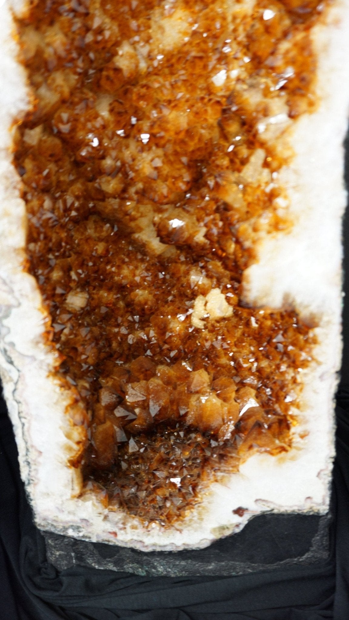 Citrine Crystal Geode Cathedral Mineral Home Decor