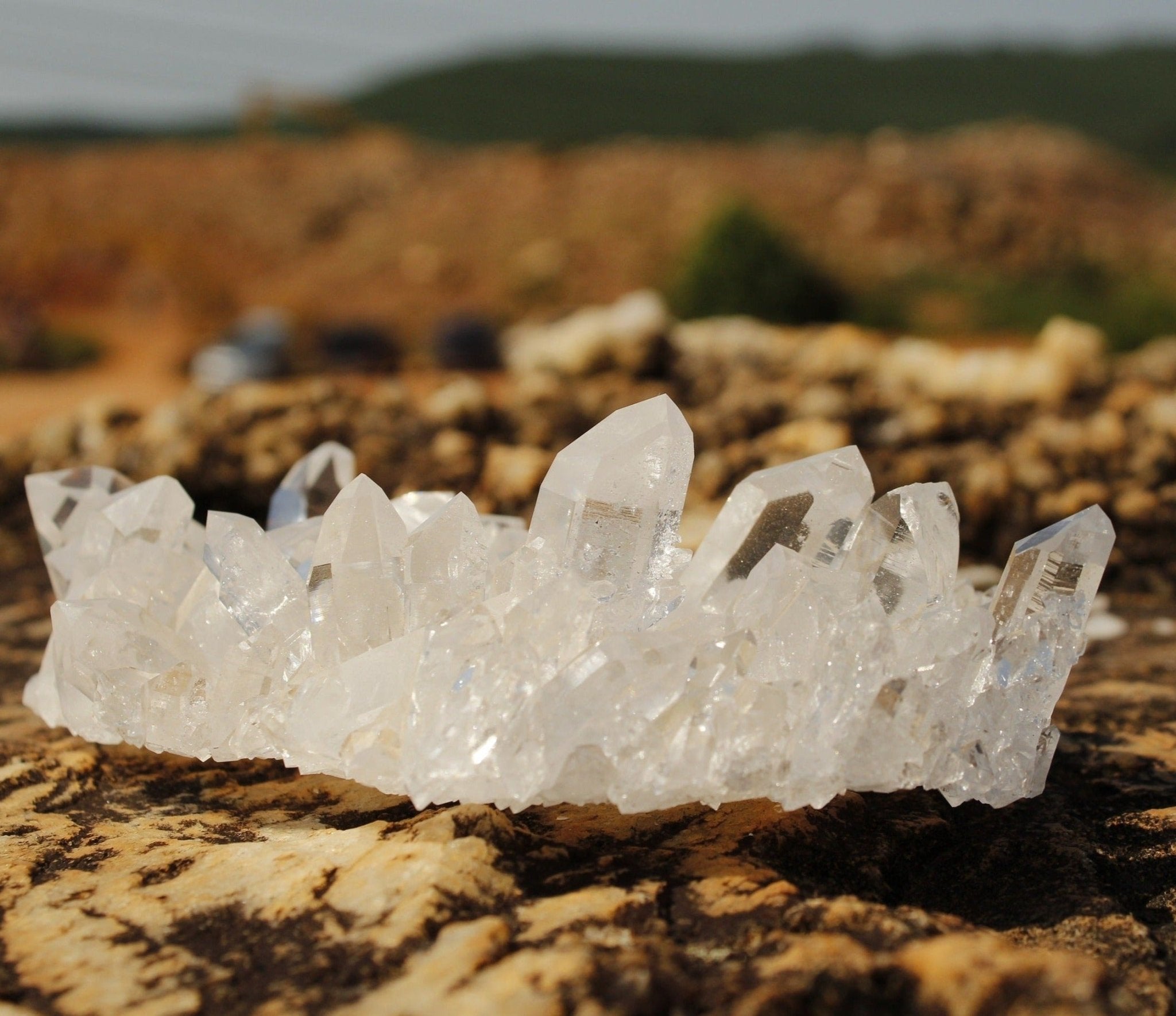 Clear Quartz Cluster hot