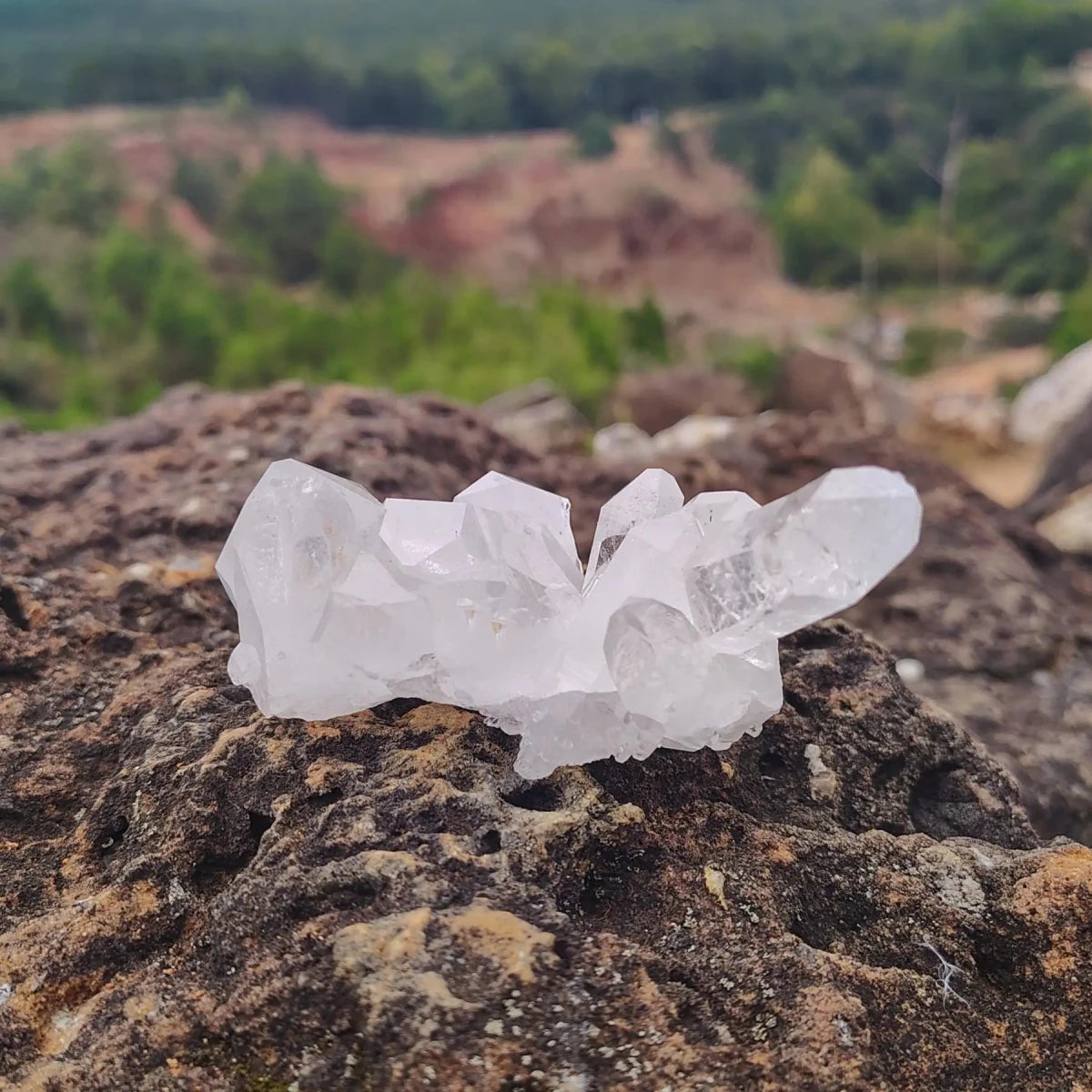 This is the back side of this small Quartz cluster
