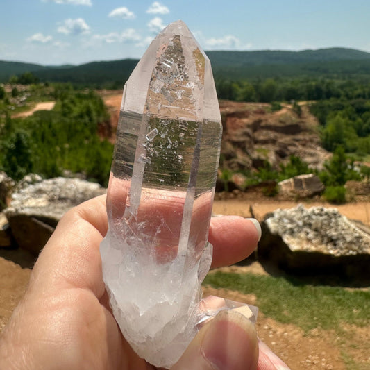 Clear Quartz Crystal Point 4 Inches Energy Stone