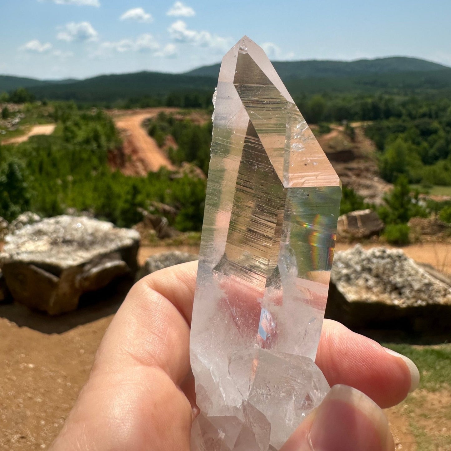 Clear Quartz Crystal Point 4 Inches Energy Stone