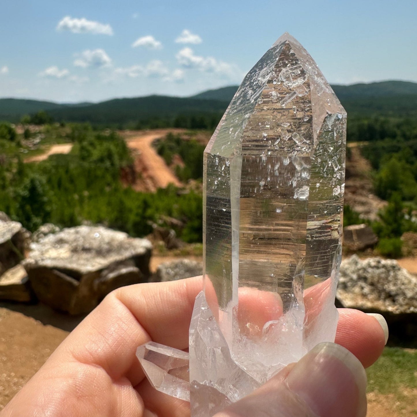 Clear Quartz Crystal Point 4 Inches Energy Stone