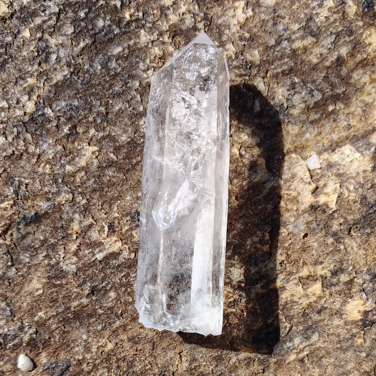 This is a close up of the fourth crystal point you will receive with this set.