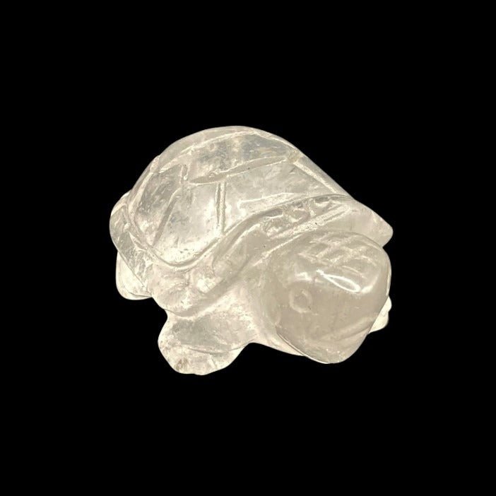 Clear Quartz Crystal Turtle Figurine Home Decor