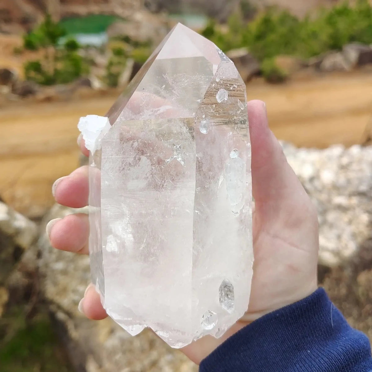 This is the left side of this record keeper Quartz point