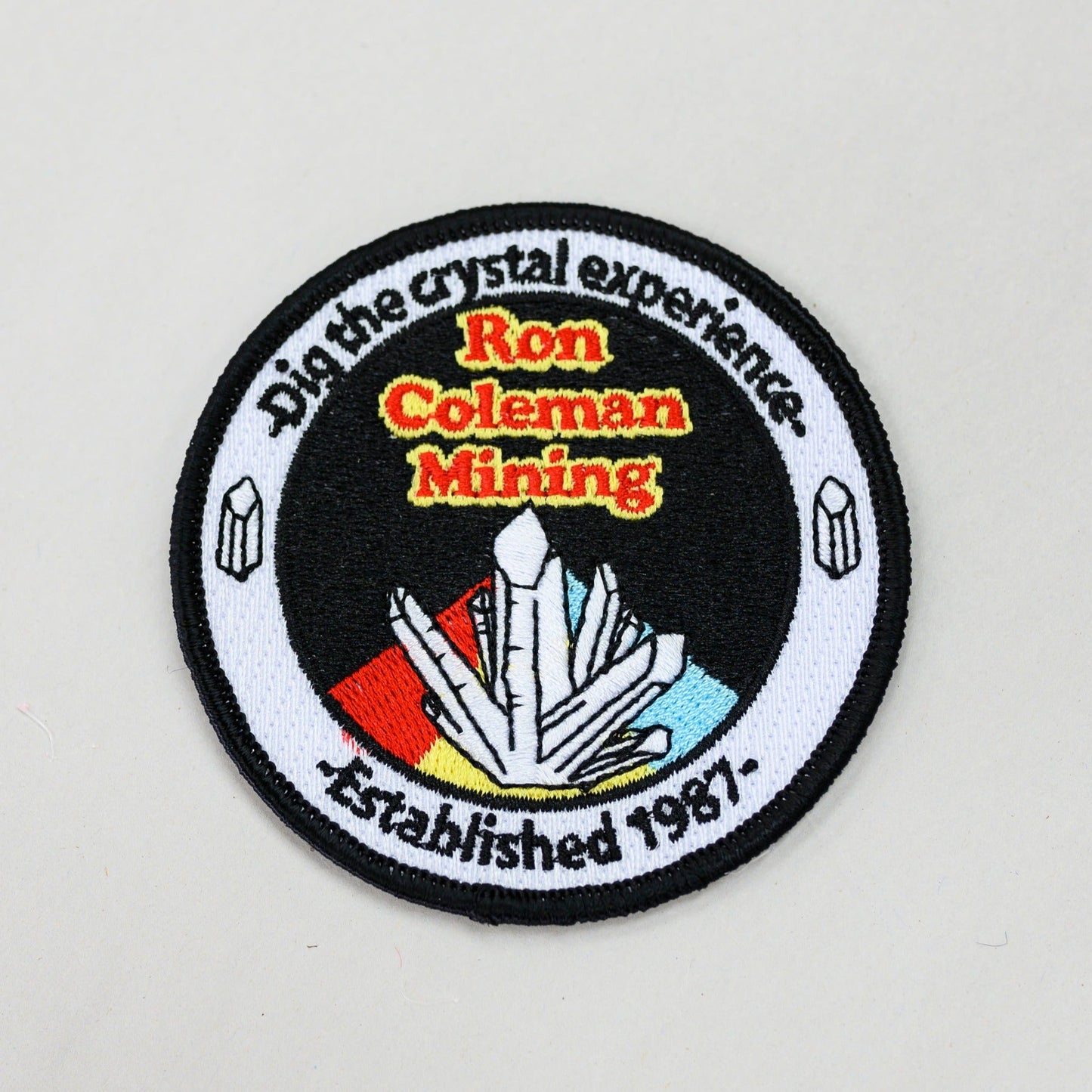 Cloth Patch Collectible Ron Coleman Mining Crystal Digging Badge