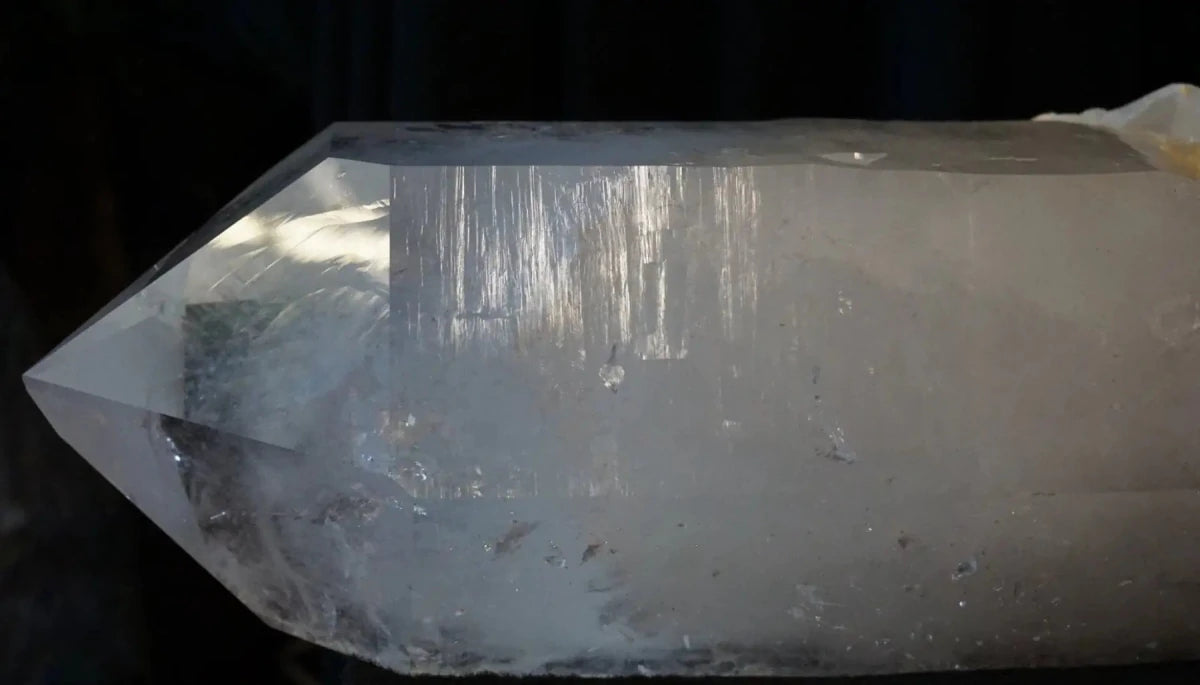Close Up Of Large Arkansas Crystal Point