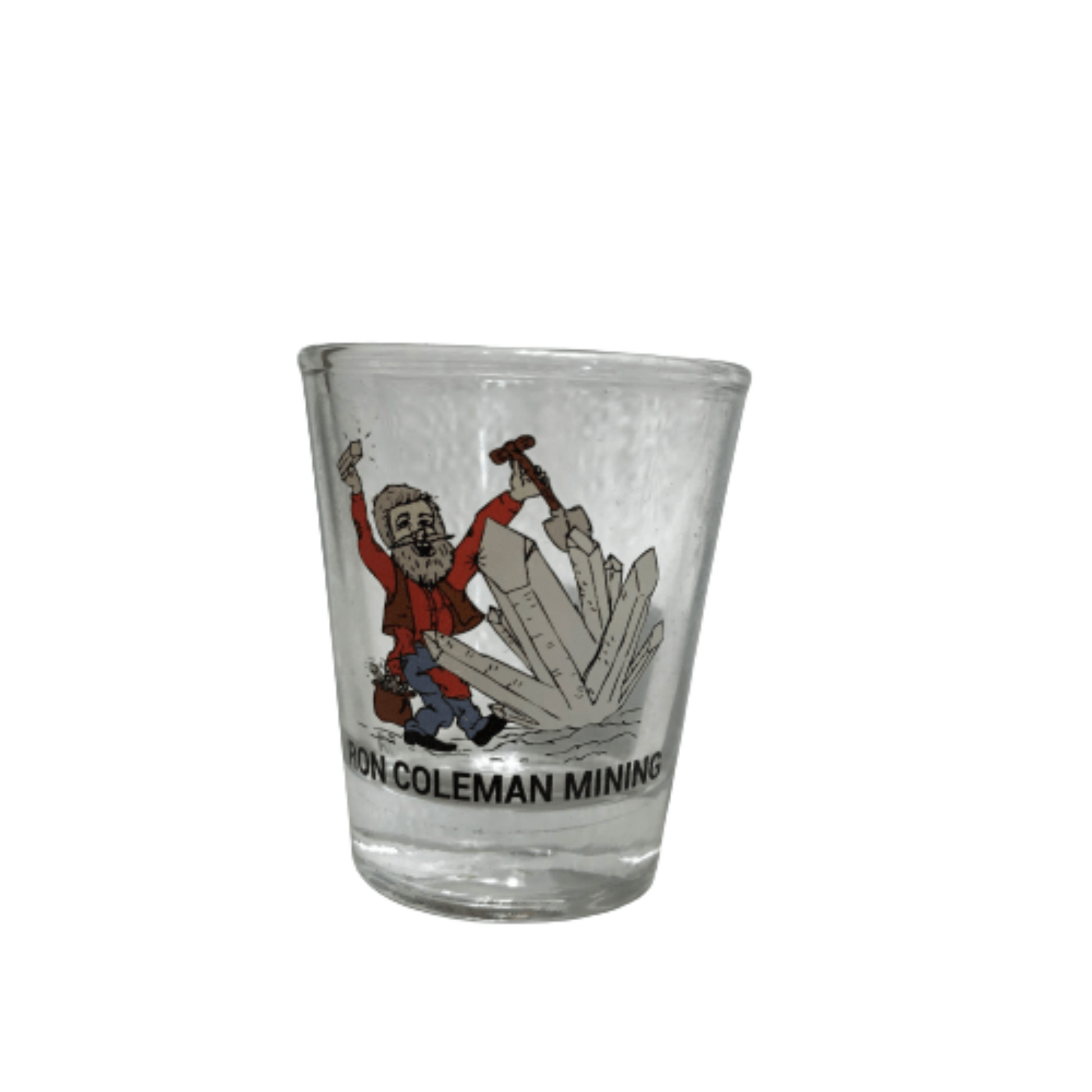 Cool Shot Glass 1.75 Ounce Ron Coleman Souvenir