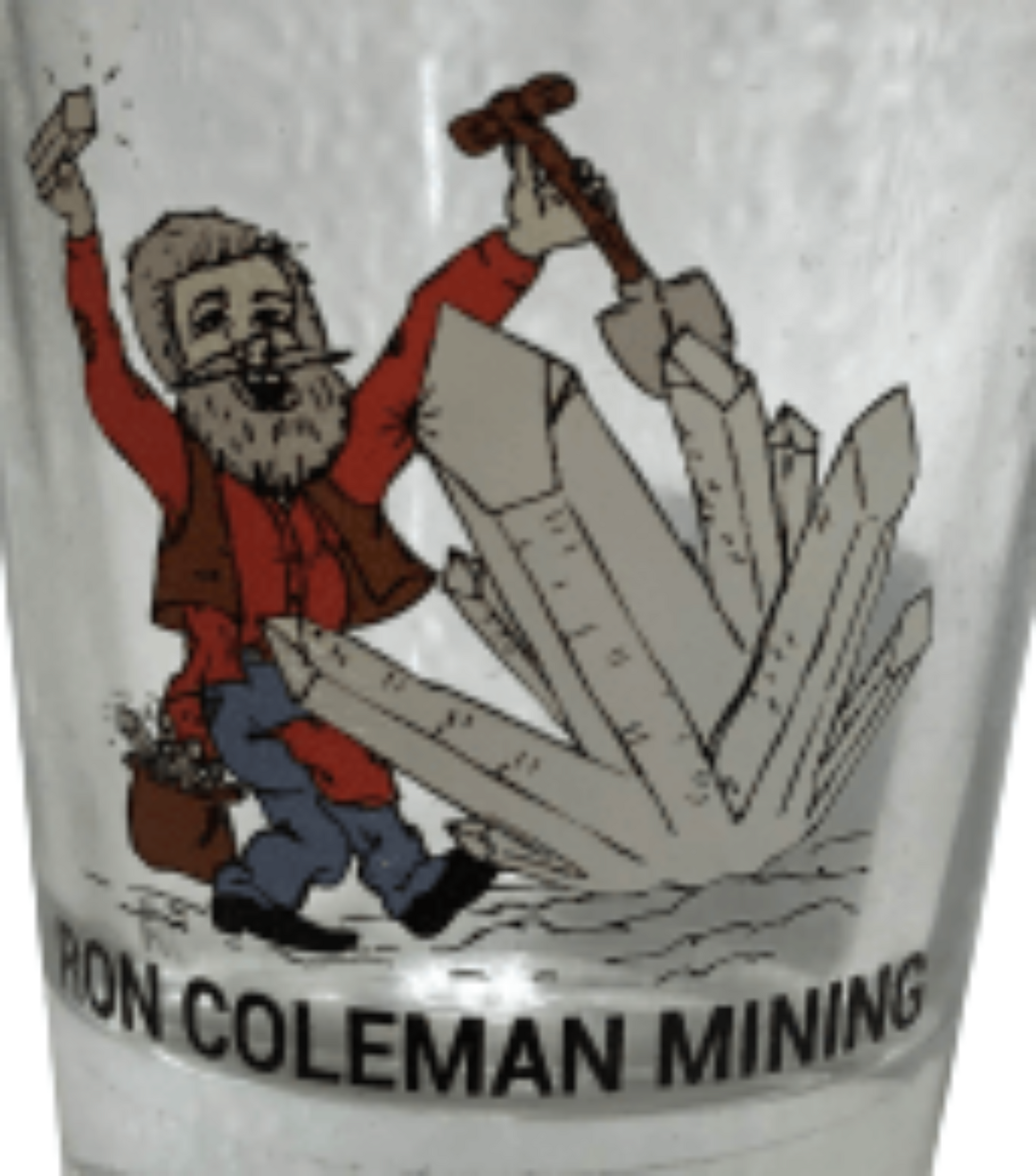 Cool Shot Glass 1.75 Ounce Ron Coleman Souvenir