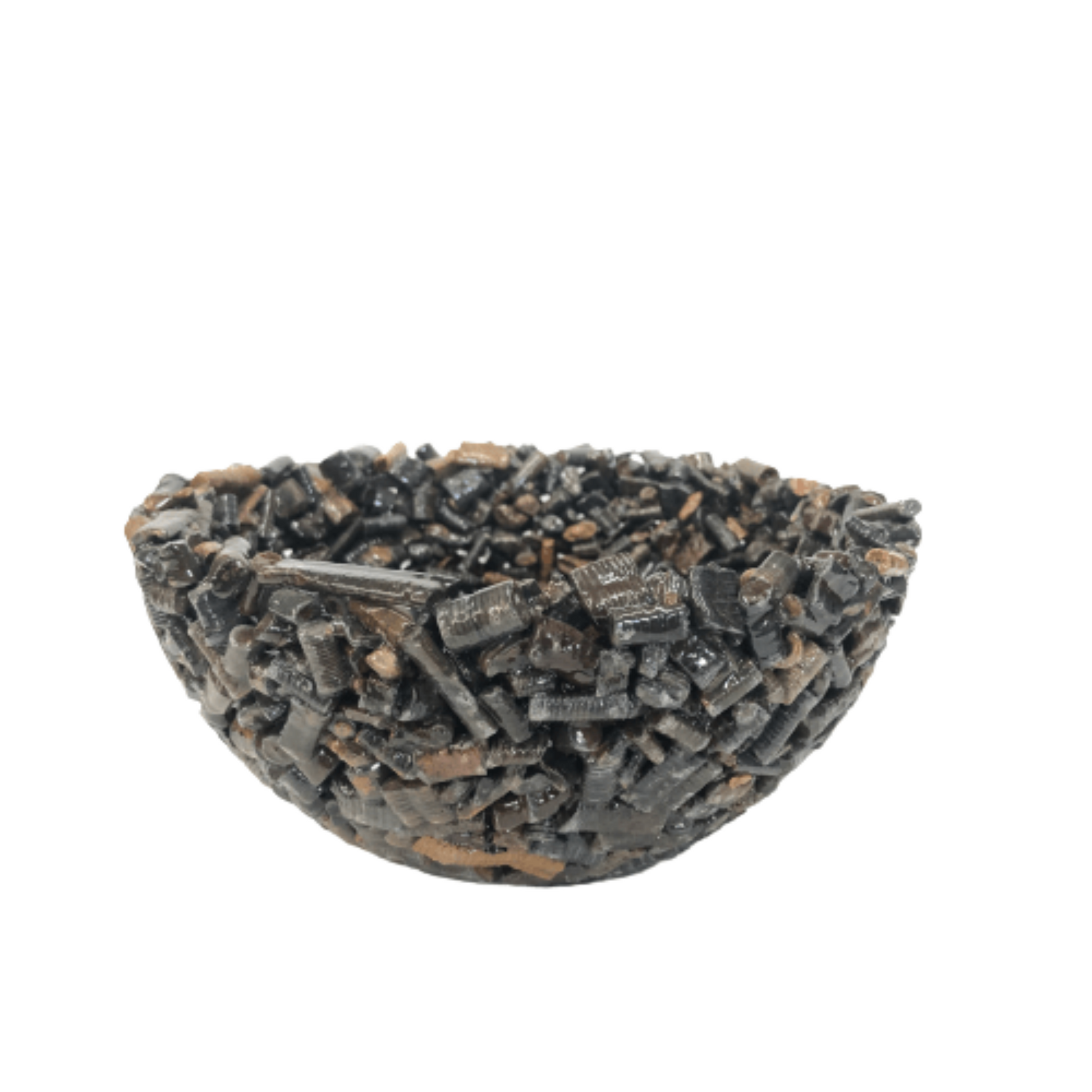 Crinoid Stone Bowl Decorative Accent Home Decor