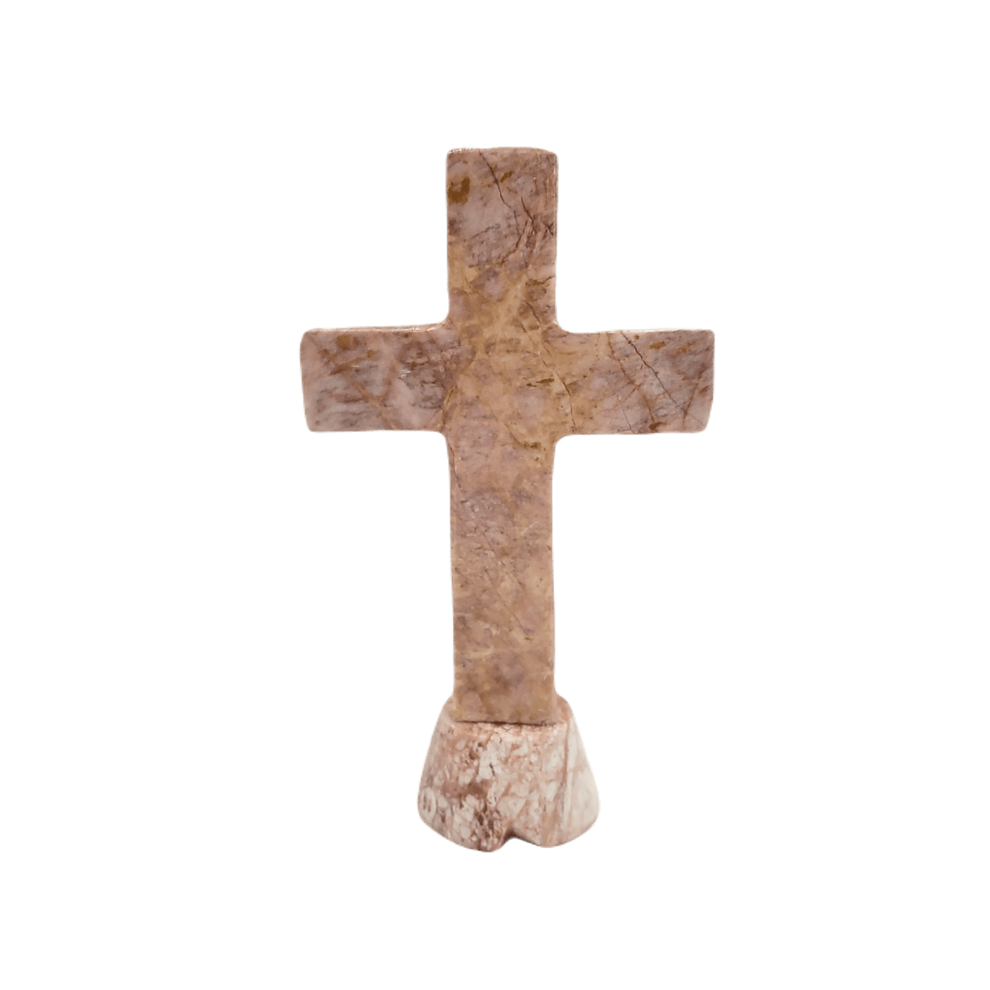 Cross Decor Standing Onyx Cross Cream or Strawberry Home Accent