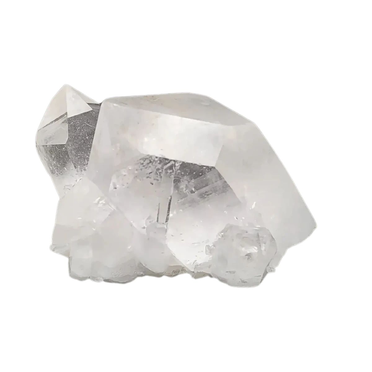 This is the back side of this wwo pointed Quartz crystal cluster