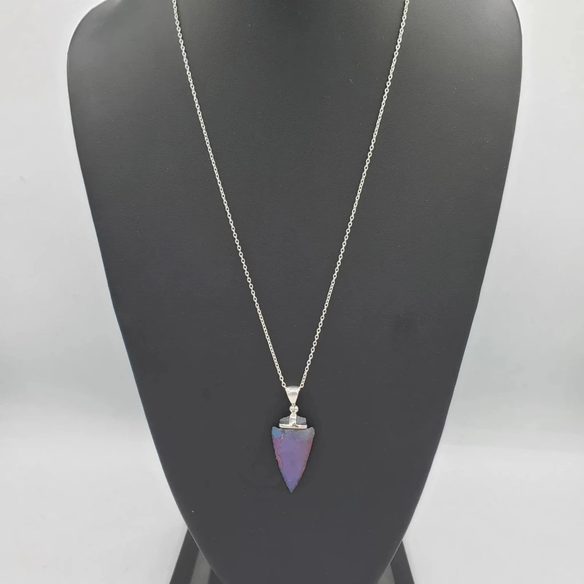 Crystal Titanium Arrowhead Necklace