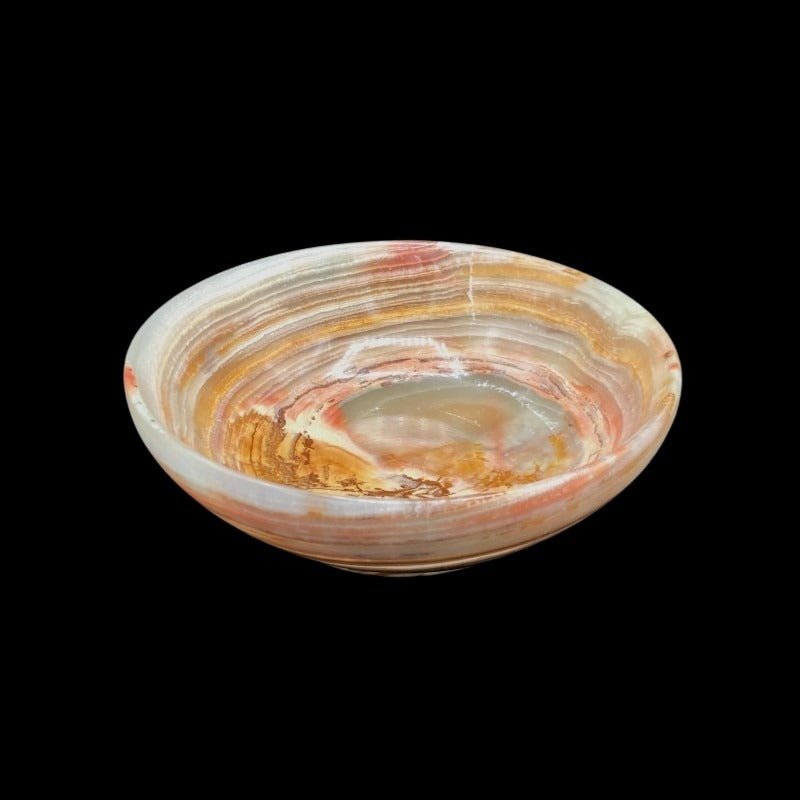 Decorative Bowl Banded Onyx Small Fruit Bowl