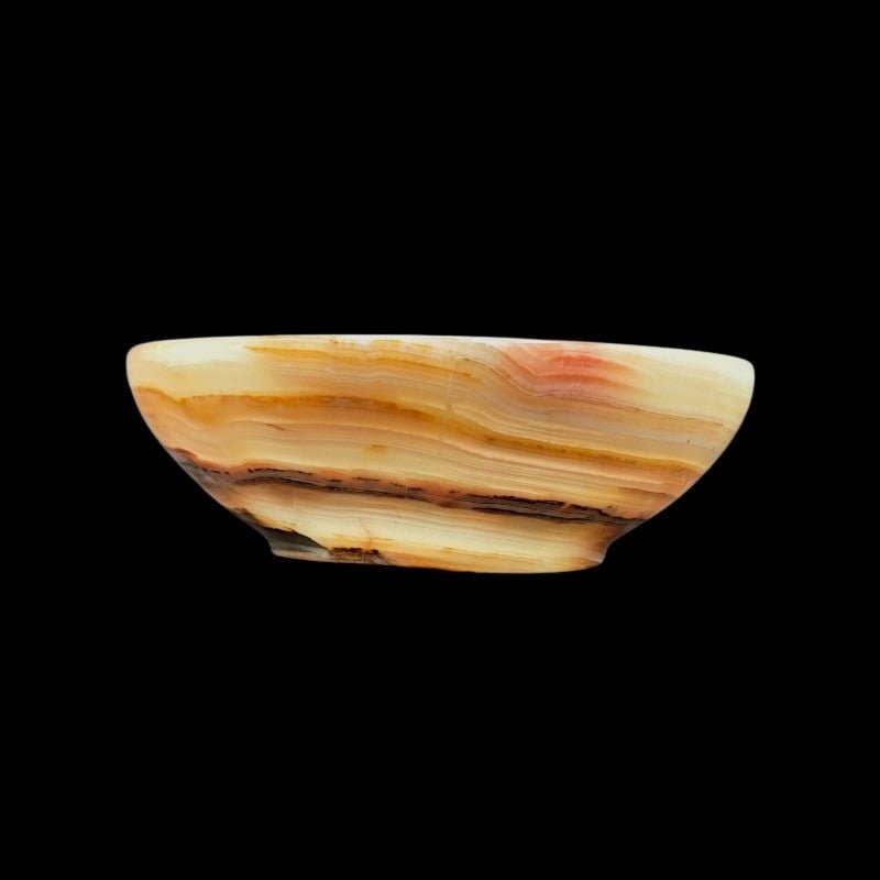 Decorative Bowl Banded Onyx Small Fruit Bowl